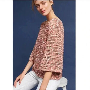 Anthropologie NWT Moth Crochet Dolman Crop Top Size XS